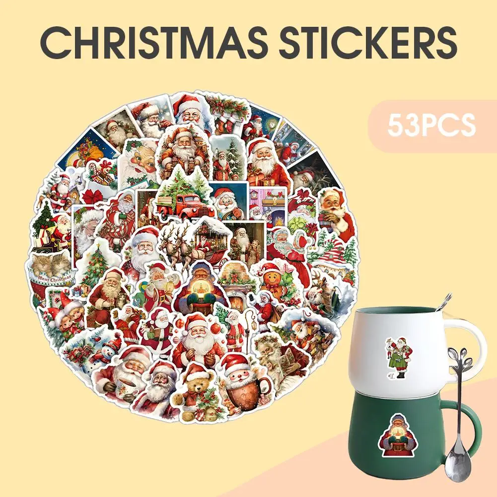 زجاجة عيد الميلاد شارات بسيطة ملصقات لطيفة مادة ملصق الكمبيوتر المحمول ﻿   حقيبة حائط للثلاجة والهاتف الجمالي L1E4