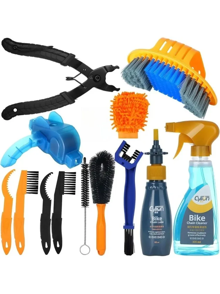 AliExpress NONE 1set Chain Washer Cleaner Set Heavy-Duty Brush Kit for Mountain Bike Chain Maintenance Accessories Cleaning Washing Tool