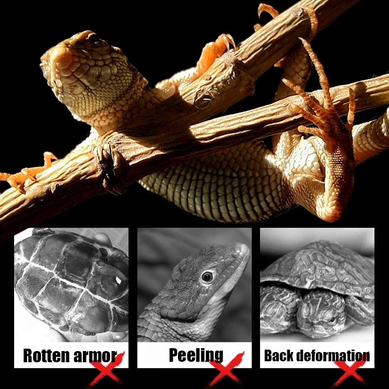 360 Degree Rotating Clip-on Lamp Holder for Reptiles UVA UVB Sunlight Basking Heating Light for Tortoises