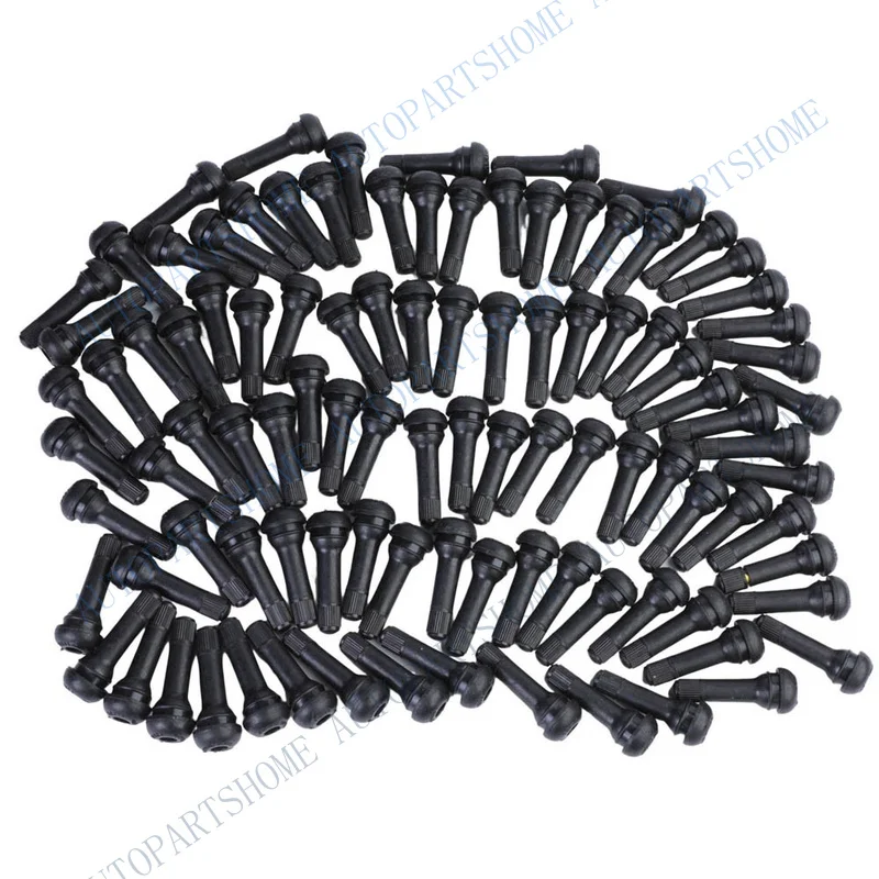 Z... 100PCS for TR 414 Snap In Tyre (Tire) Valve Rubber Tubeless Valve