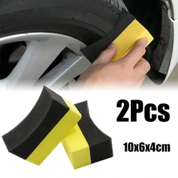 1/2Pcs Car Wheel Cleaning U-Shaped Sponge Tyre Washing Absorbent Sponge Pad Brush Tool Car Washing Accessories