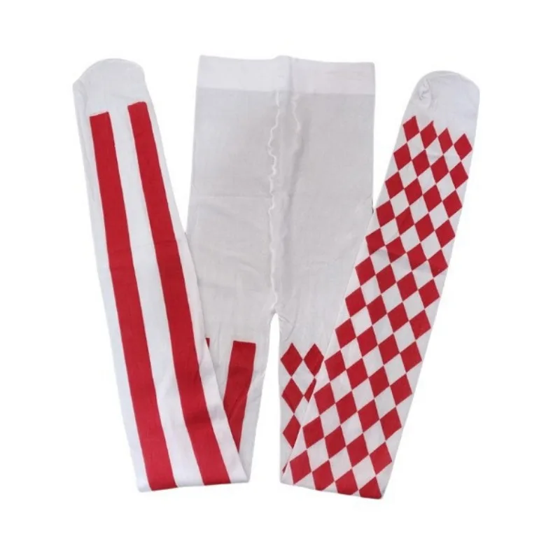 Primavera Autunno Lady Magician Cosplay Collant a righe Stripe Stocks Calze collant alte elastiche Donna Festa di Pasqua Calzino da clown