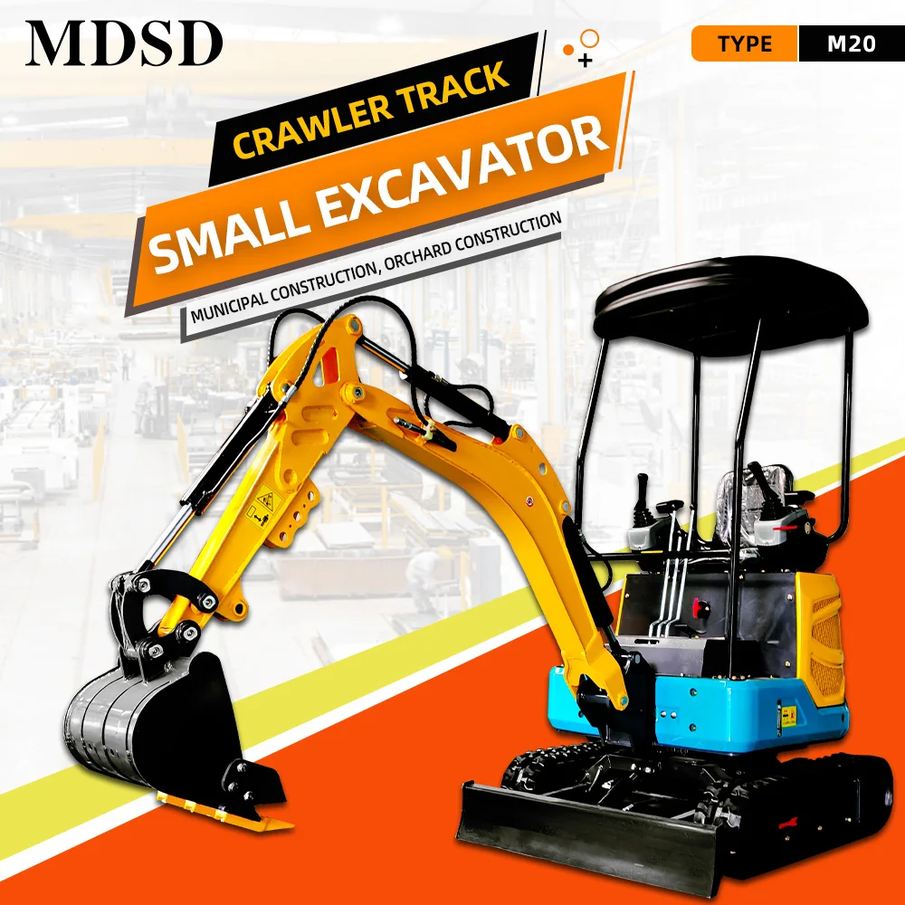 Nova miniescavadeira 1.2T personalizada para entrega rápida Miniescavadeira versátil para vários cenários Vários modelos disponíveis