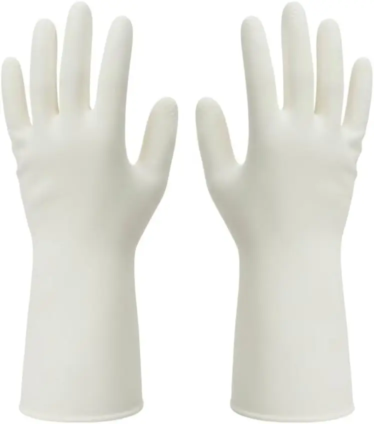 

Heavy Duty Nitrile Gloves 6 Pairs 15mil Reusable Chemical Puncture Resistant Odorless Anti-Slip Kitchen Cleaning
