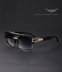 2024 New fashion hinge outdoor flat sunglasses men and women square box retro trend sunglasses beach sunglasses cycling glasses