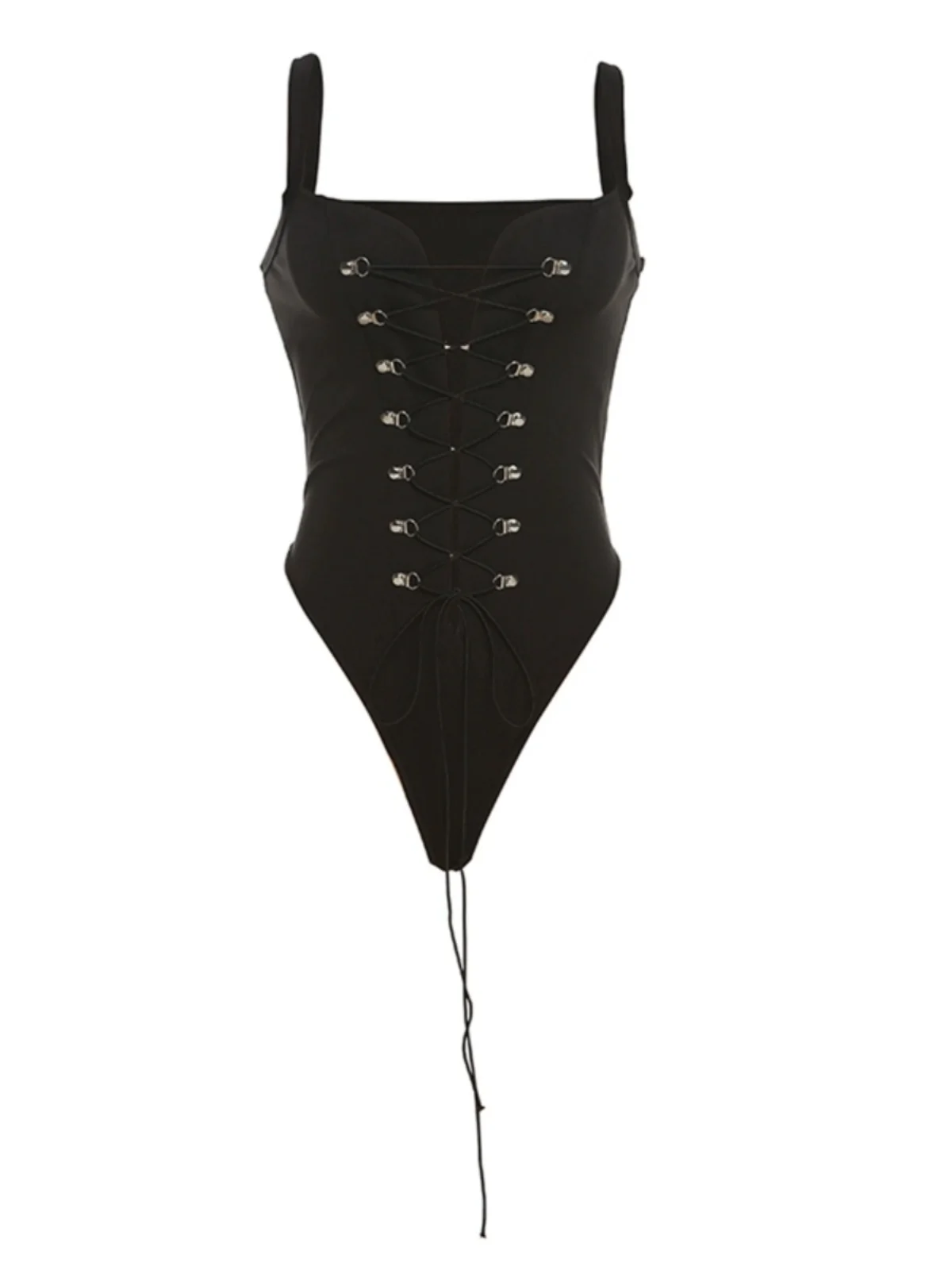 Body Bla Strapl para mujer, adelgazante, moda urbana, Color puro, longitud ort, mezcla de poliéster y LICRA, marca WEIRD PUSS