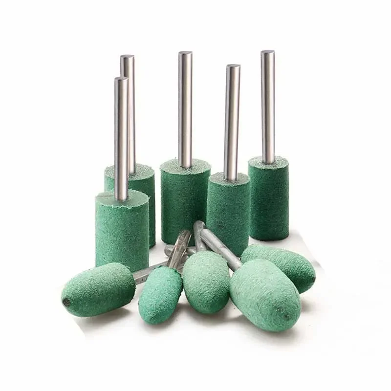 5Pcs Rubber Abrasive Grinding Head Rubber Mounted Point Grinding Head for Mold Metal Polishing Dremel Rotary Tools