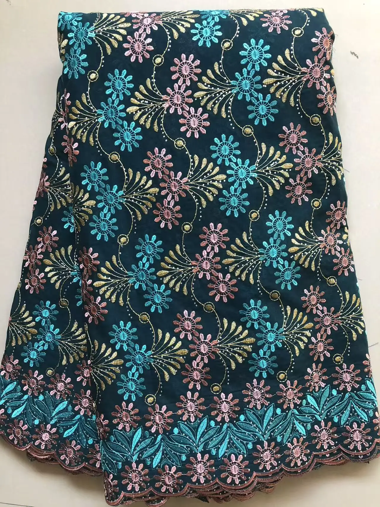 5Y السويسري فوال الدانتيل في سويسرا النيجيري الأفريقي أقمشة الدانتيل 2025 شمسيّة دانتيل عالية الجودة Tissu Dentelle القطن الدانتيل دبي النسيج #6