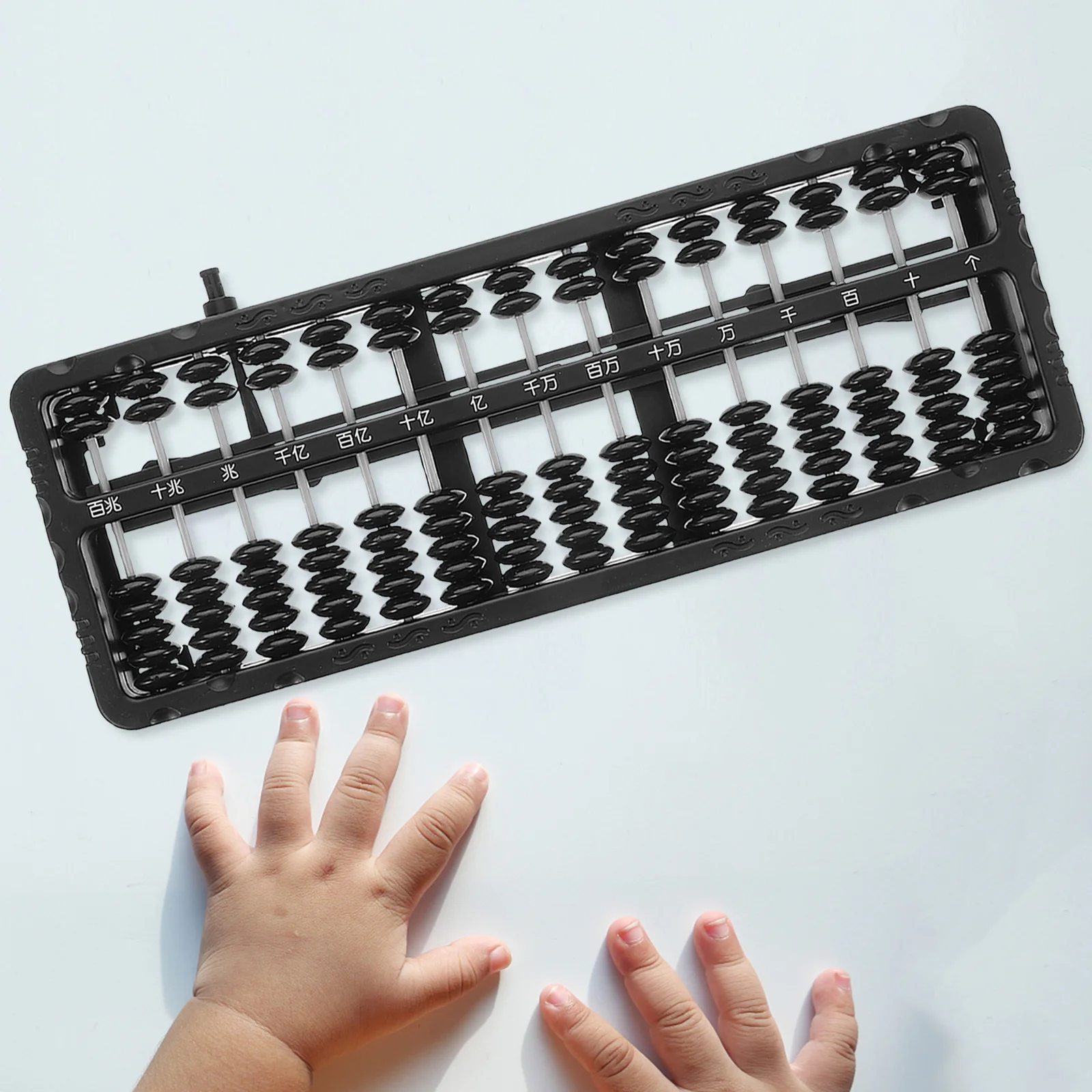 

15 Rods 7 Beads Abacus Mental Arithmetic Educational Tool Plastic Counting Column Traditional Chinese Math Learning Calculator