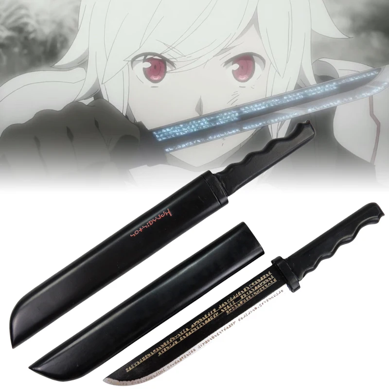 41cm Bell Katana Dagger Anime DanMachi Hestia Sabre Cosplay Prop Wooden Ninja Knife Real Size Japanese Katana Samurai Sword Toy