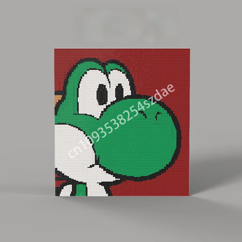 

1632 шт. MOC Yoshies, строительные блоки для взрослых, сборка, рождественская игрушка, подарок STEM, образовательный STEM, строительный пластик, образовательный