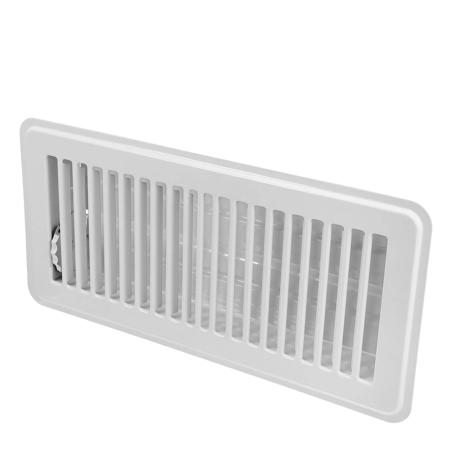 

White 12x12 Inches Adjustable Floor Vent Cover Dustproof Ventilation Grille Airflow Control Plastic Home Decor