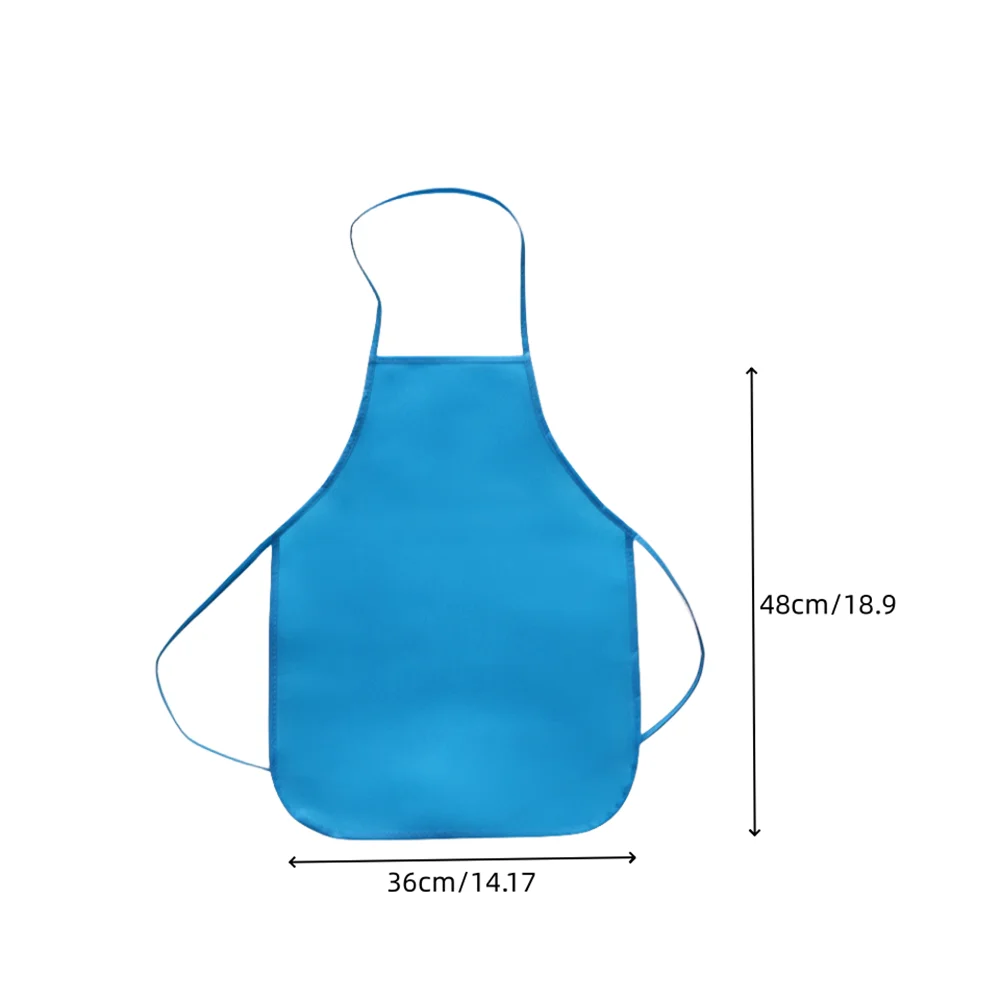 Non-woven Fabric Apron for Adults Children Painting Graffiti Hot Pot Dining Workwear Sleeveless Anti-oil Waterproof Kitchen Bib