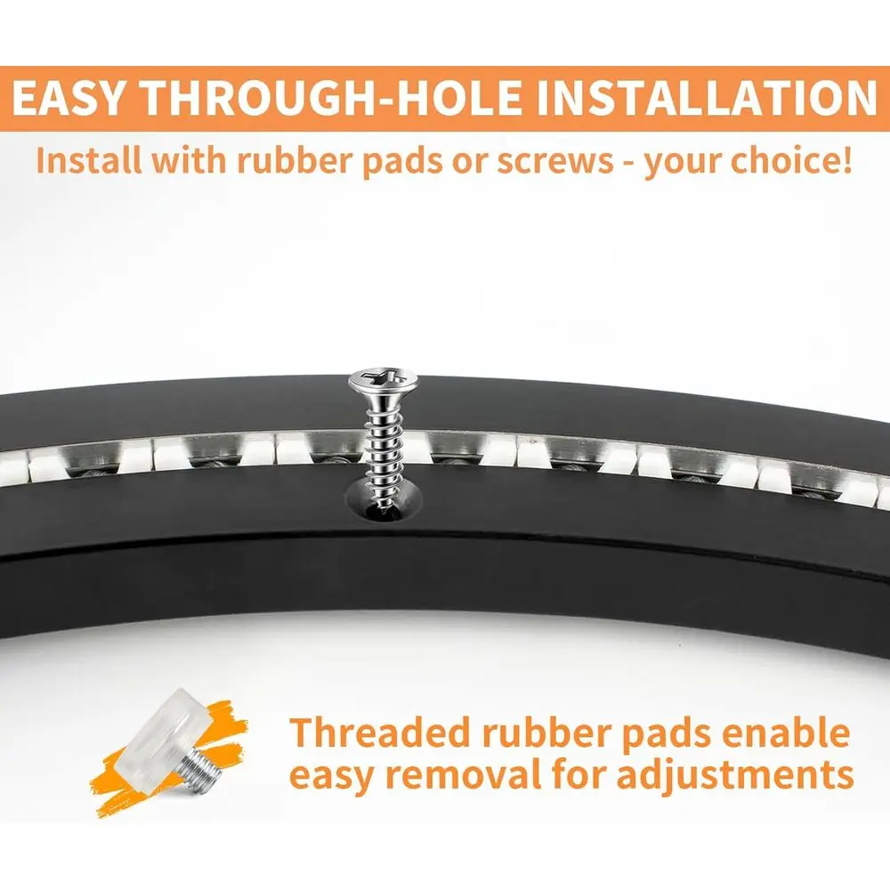 ฐานหมุนแบบเงียบสำหรับโต๊ะอาหาร ขนาด 20 นิ้ว รับน้ำหนักได้ 450 ปอนด์ สำหรับงานหนัก ใช้สำหรับงาน DIY (สีดำ)