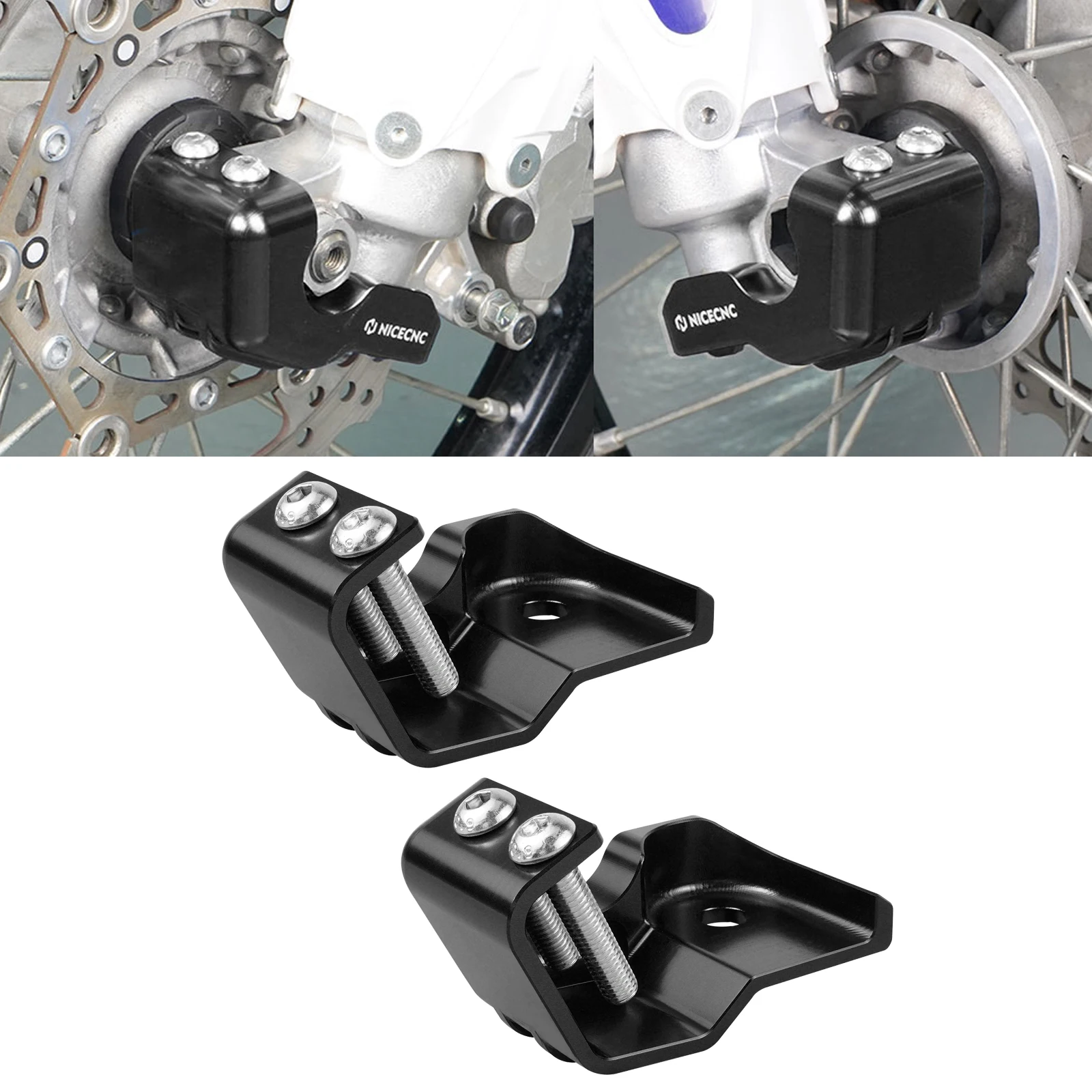 

NICECNC For Yamaha YZ250 YZ 250 2015-2021 Motorcycle Front Fork Leg Shoe Protector Cover Guard Aluminum 2020 2019 2018 2017 2016