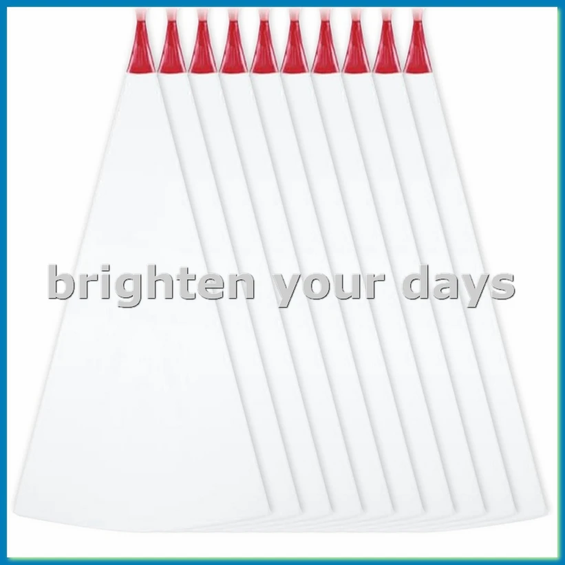 

10 шт., мешок для каменного раствора для затирки плитки с формованным наконечником, отрывной прокол - сверхмощный виниловый цементный мешок, красный-A79U