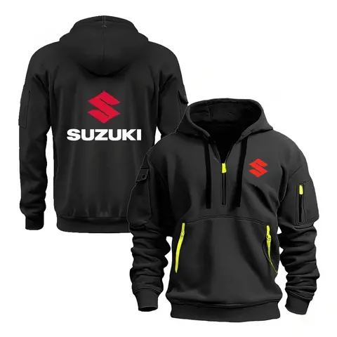 Suzuki men's hats, sweatshirts, street sweatshirts, long-sleeved sports jackets, motorcycle, bicycle, outdoor casual sportswear