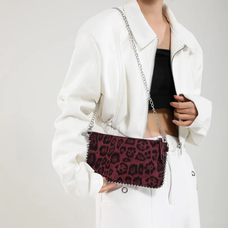 Einfarbige Umhängetaschen für Damen, modische Ketten-Handytaschen, modische Schulter-Messenger-Tasche, Sac A Main für Frauen – Detail 16