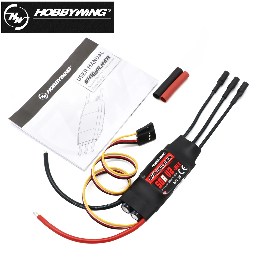 Hobbywing Skywalker 15A/30A/40A/50A/60A/80A/100A V2 kontroler prędkości ESC z UBEC dla RC FPV Quadcopter samoloty śmigłowiec