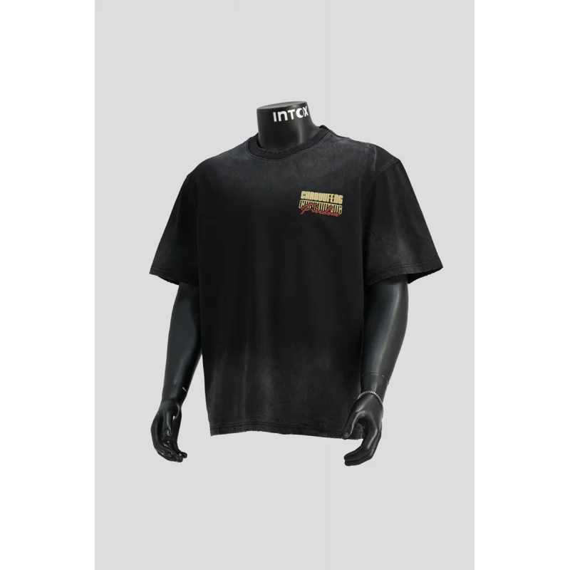 

Винтажная мужская футболка с короткими рукавами в стиле ретро, летняя, свободная и повседневная, универсальный брендовый топ уличной моды