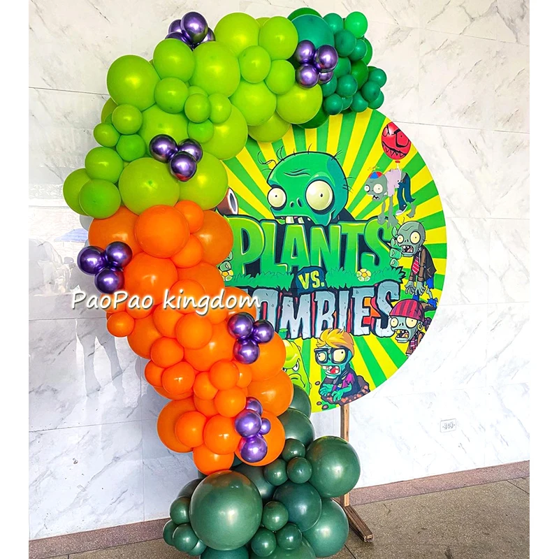 Plants Vs. Z-Zombies Balloons Cartoon Game Balloon Arch Kit Number 1-9th Children Birthday Party Decors Toy Kids Supplies - view 5
