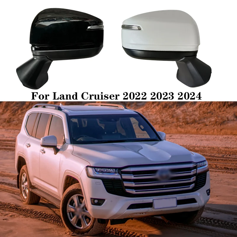 

Car Rear View Mirror Assy For Land Cruiser 2022 2023 2024 87940-ON030Co Auto Fold Memory Heating Turn signal Mirror Assembly