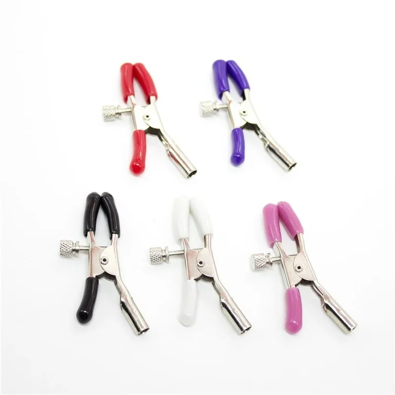 BDSM Scatter Color Metal Nipple Clip Adult Women's Sex Toys Gay Slave Sex Stuff Stimulator