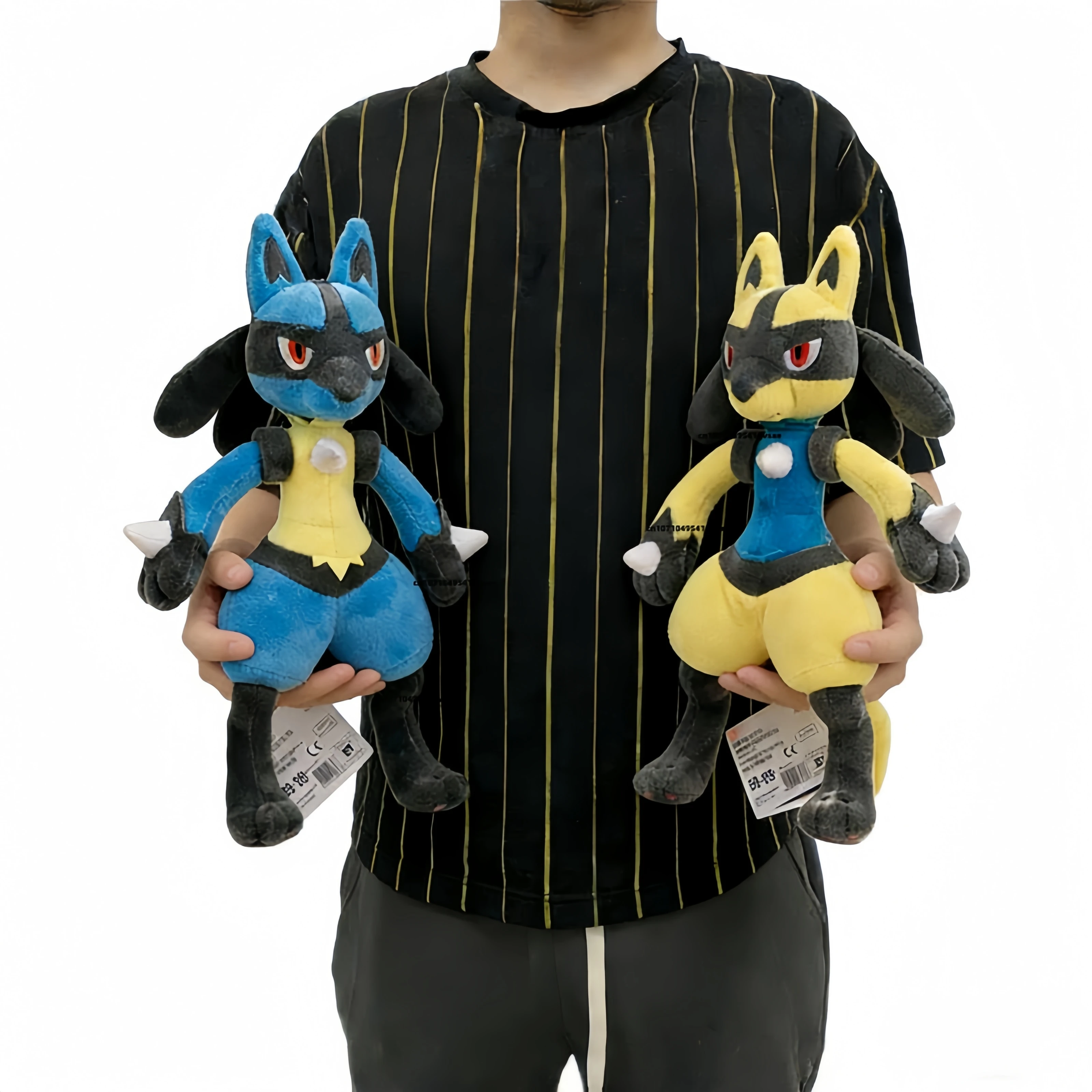 Peluche de Lucario, Peluche de Pokémon Lucario, Peluches de Riolu, Peluche de Pikachu, Muñeco de Peluche, Regalos de Navidad, Muñeco Suave, Kawaii, Lindo, Juguete de Dibujos Animados