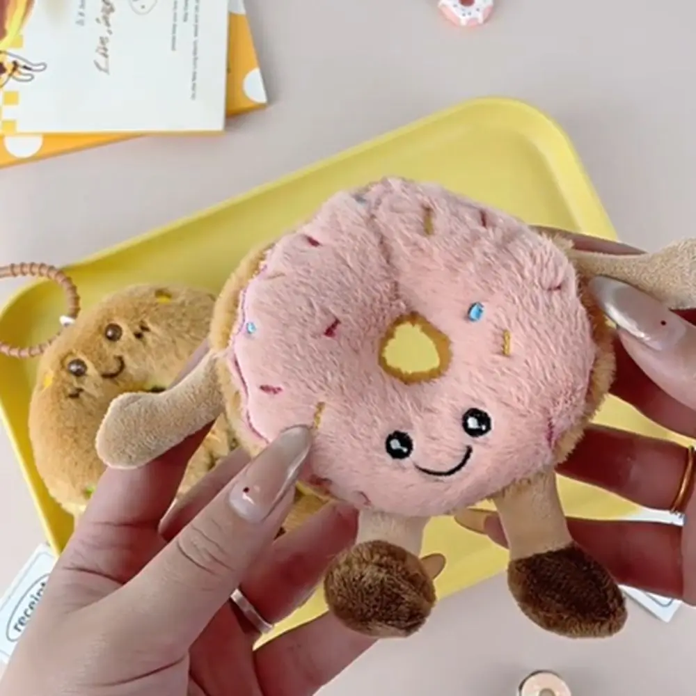 Gingillo Cartoon Simulazione Ciambella Ciondolo in peluche Peluche morbido Ciambella Portachiavi in peluche Kawaii Cute Donut Portachiavi in peluche Chiave per porta