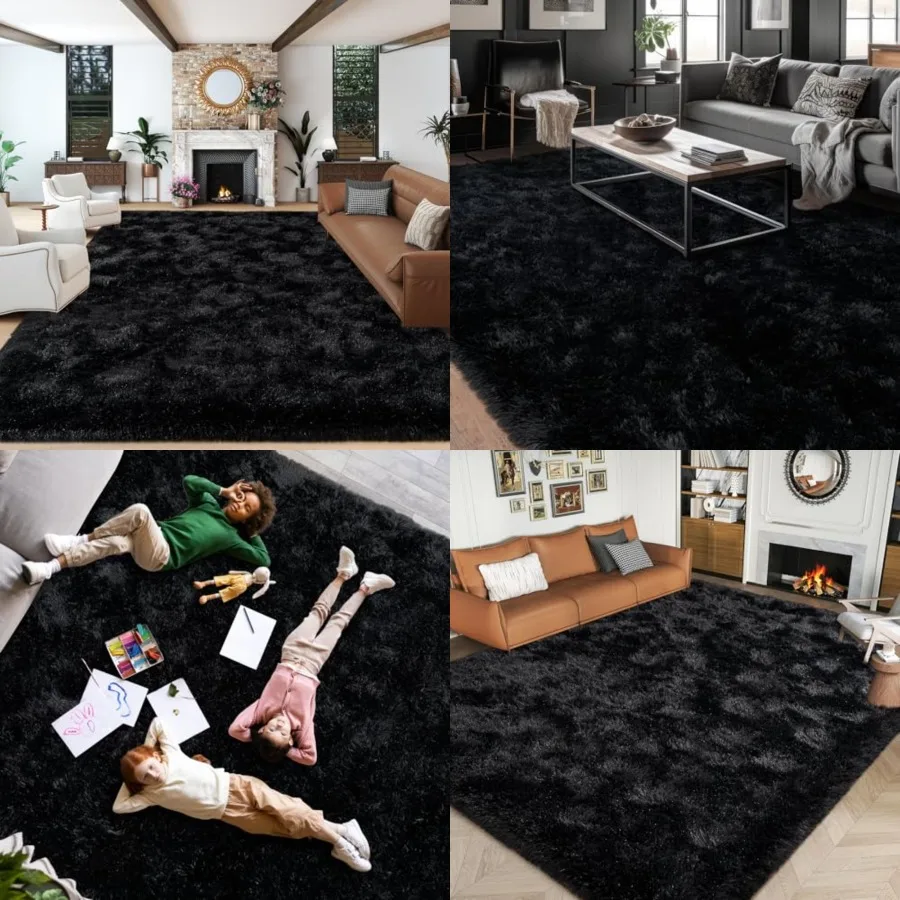 

Super Fluffy 8x10 Area Rugs for Living Room, Modern Large Shag Rug for Bedroom, Non-Slip Plush Shaggy Thick Carpet for Nursery