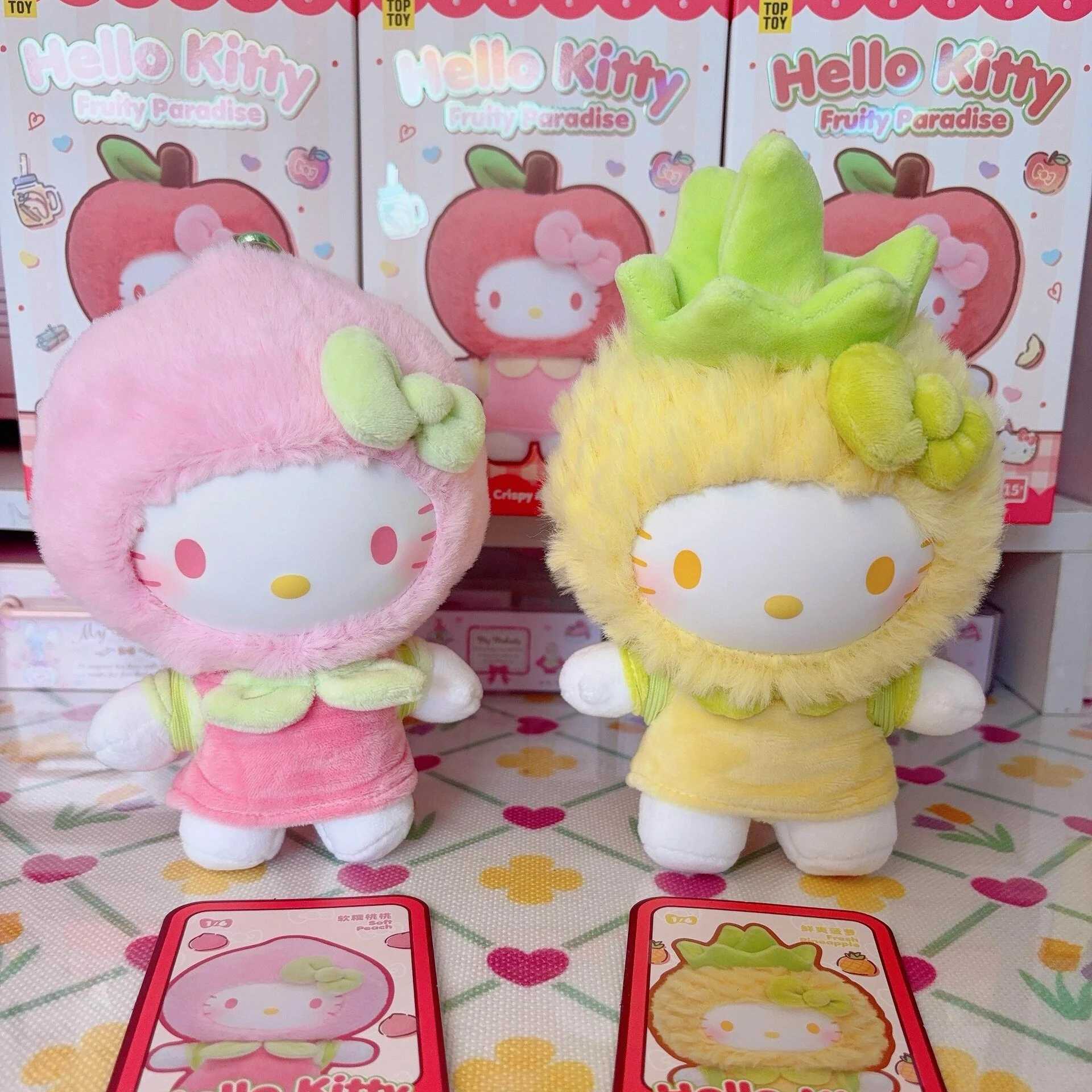 

Hello Kitty Fruity Paradise Series Blind Box Vinyl Plush Doll Kawaii Anime Figure Sweet Cartoon Decoration Christmas Gift