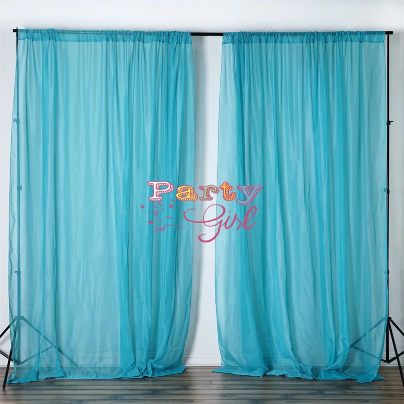 

2 шт. 5x10ft шифоновый свадебный фон занавес сценический фон фотобудка событие банкет вечерние украшения