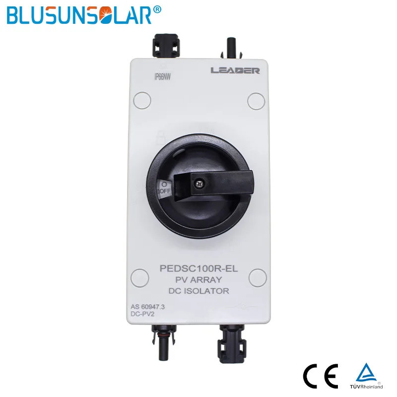 

1 Pc High Performance Solar DC 1500VDC Isolator Switch With 2 Pairs SOLAR Connectors For Solar Power System Free Shipping