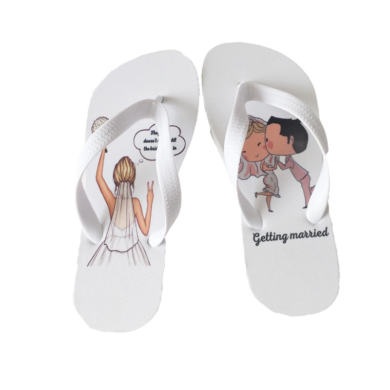 Personalized Printed Flip Flop for Wedding, Honeymoon, Travel Mr and Mrs, Bridal Shower, Bridesmaid Gifts, Proposal for Guest