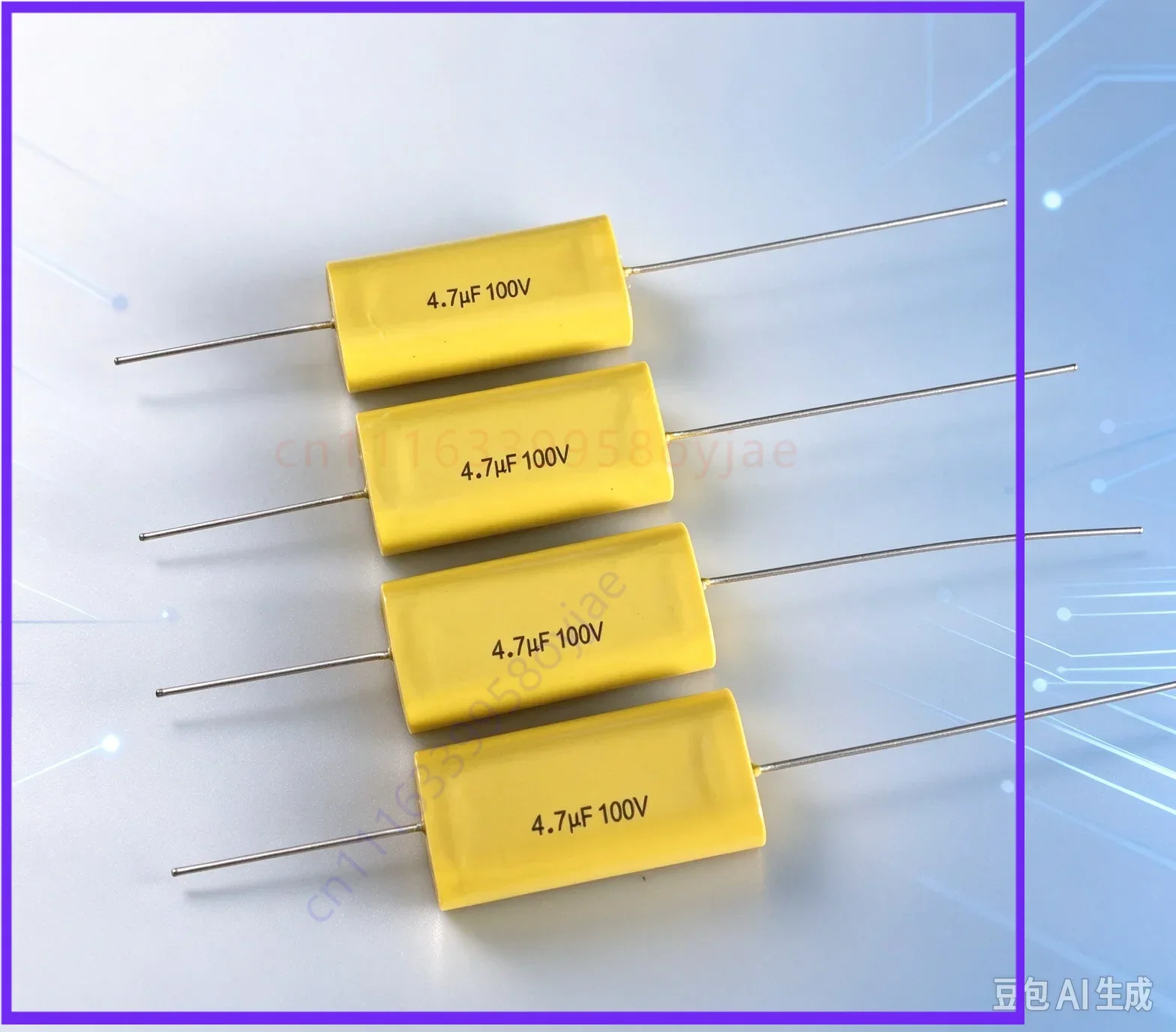 Custom for Infinity MKT 4.7UF 100V Axial Non-inductive Capacitor  30pcs