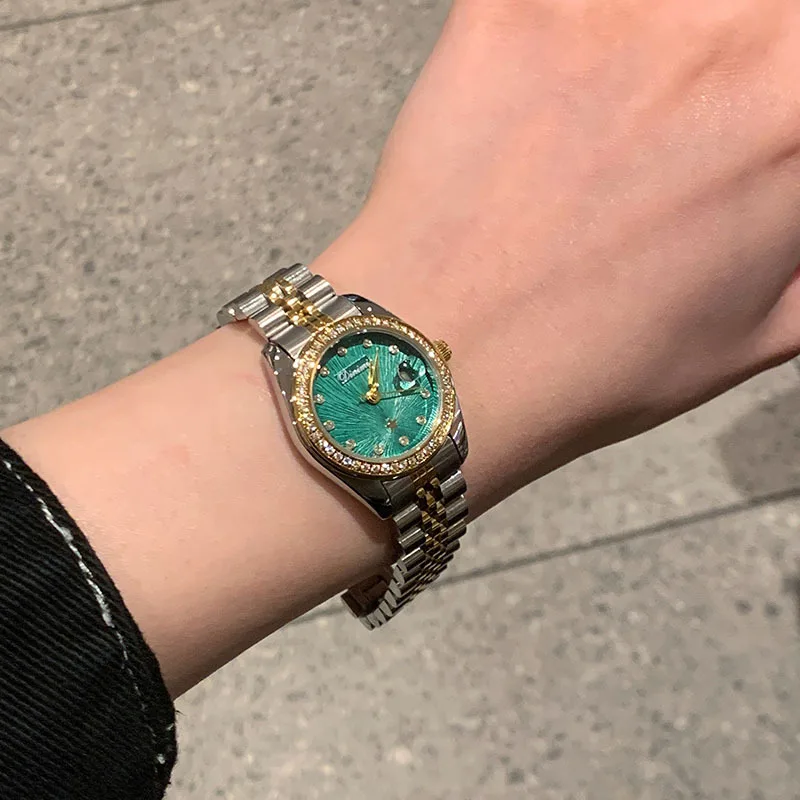 

New luxury women's watch, stylish, versatile, elegant, and sophisticated. A refined women's wristwatch and accessory.