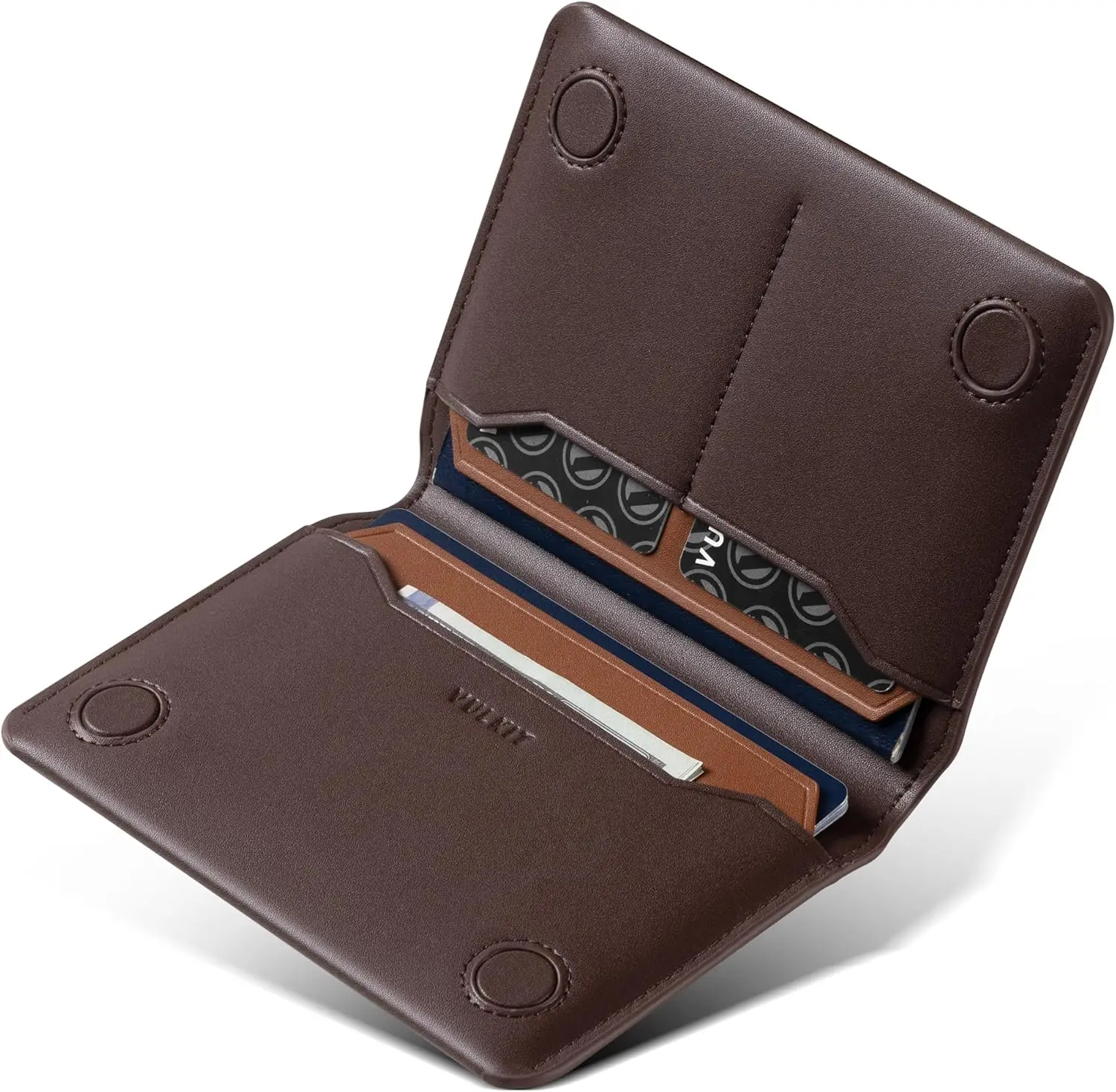 

Slim RFID Blocking Passport Wallet with Magnetic Closure for Travel - Holds Passports, Cards & Cash