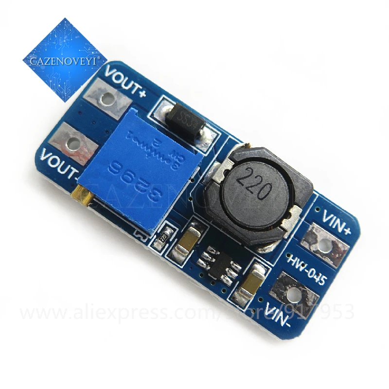 5pcs/lot MT3608 DC-DC Step Up Converter Booster Power Supply Module Boost Step-up Board MAX output 28V 2A In Stock