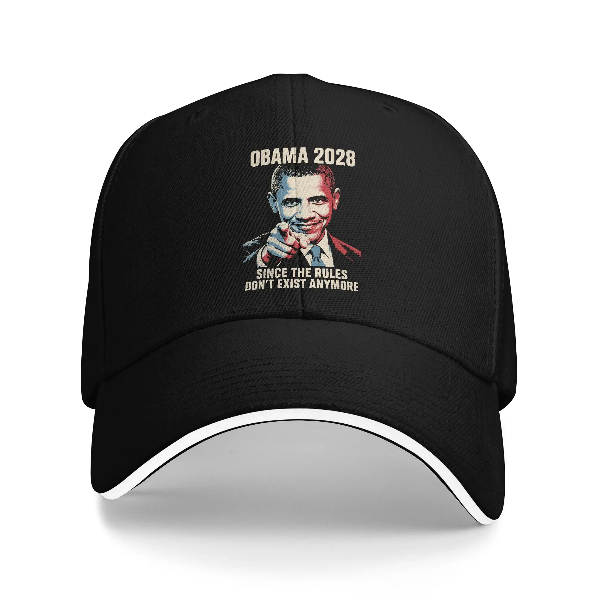 Summer Casual Baseball Cap Obama 2028 Since Rules Don't Exist Anymore Hip Hop Hats For Unisex Men Sunscreen Baseball Caps