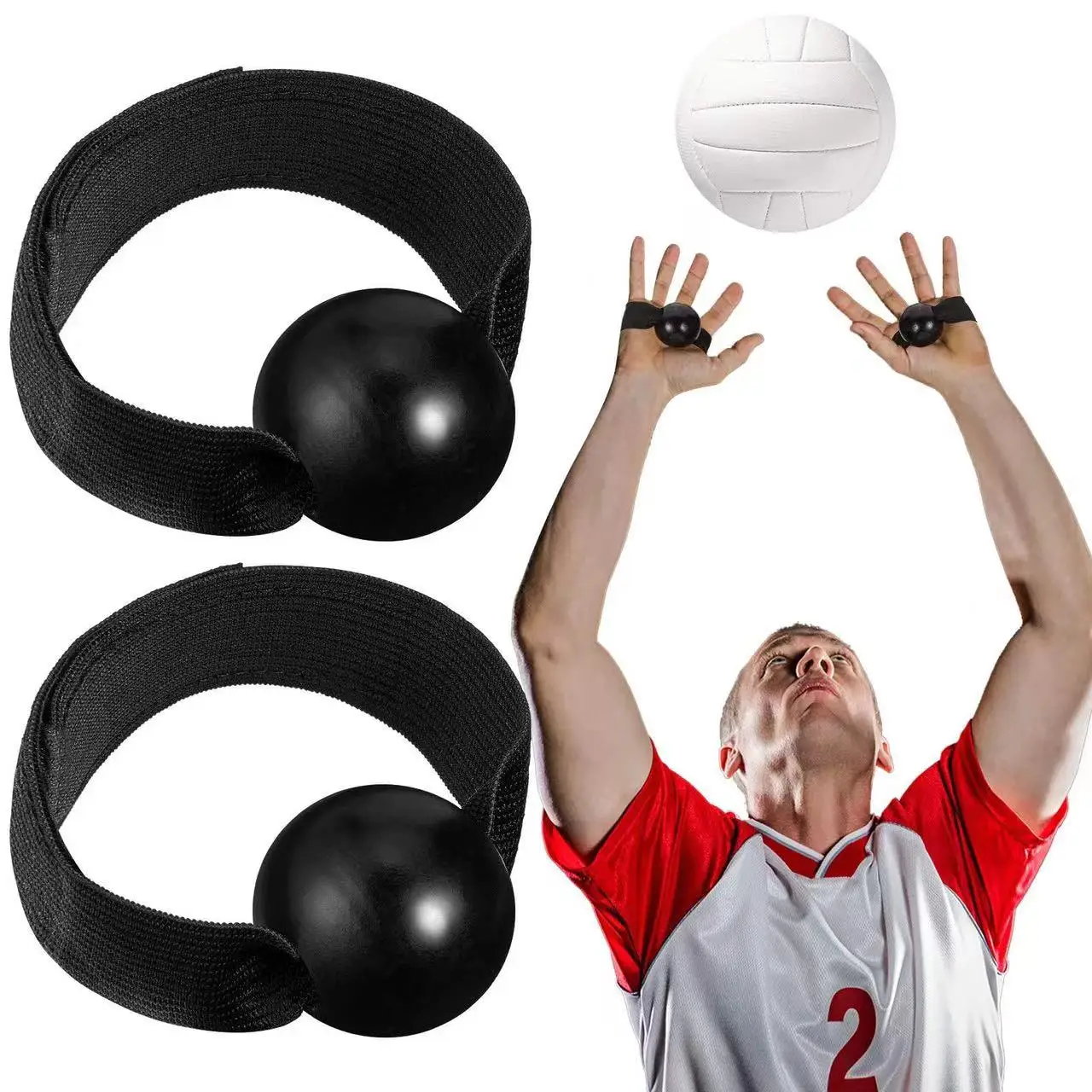 

1 Pair Professional Volleyball American football Training Aids Volleyball Accessories Handball Passing Ball Correction Band