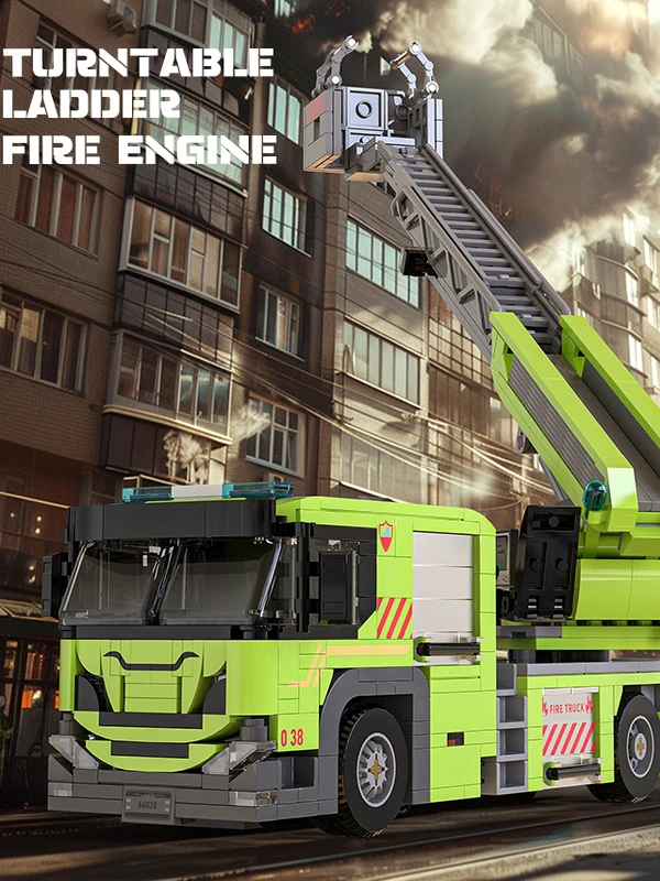 

Конструктор Ural Fire Tru Model MOC: Сборная модель для демонстрации, подарок на день рождения для мальчиков, пластиковый набор для сборки, для детей от 4 лет