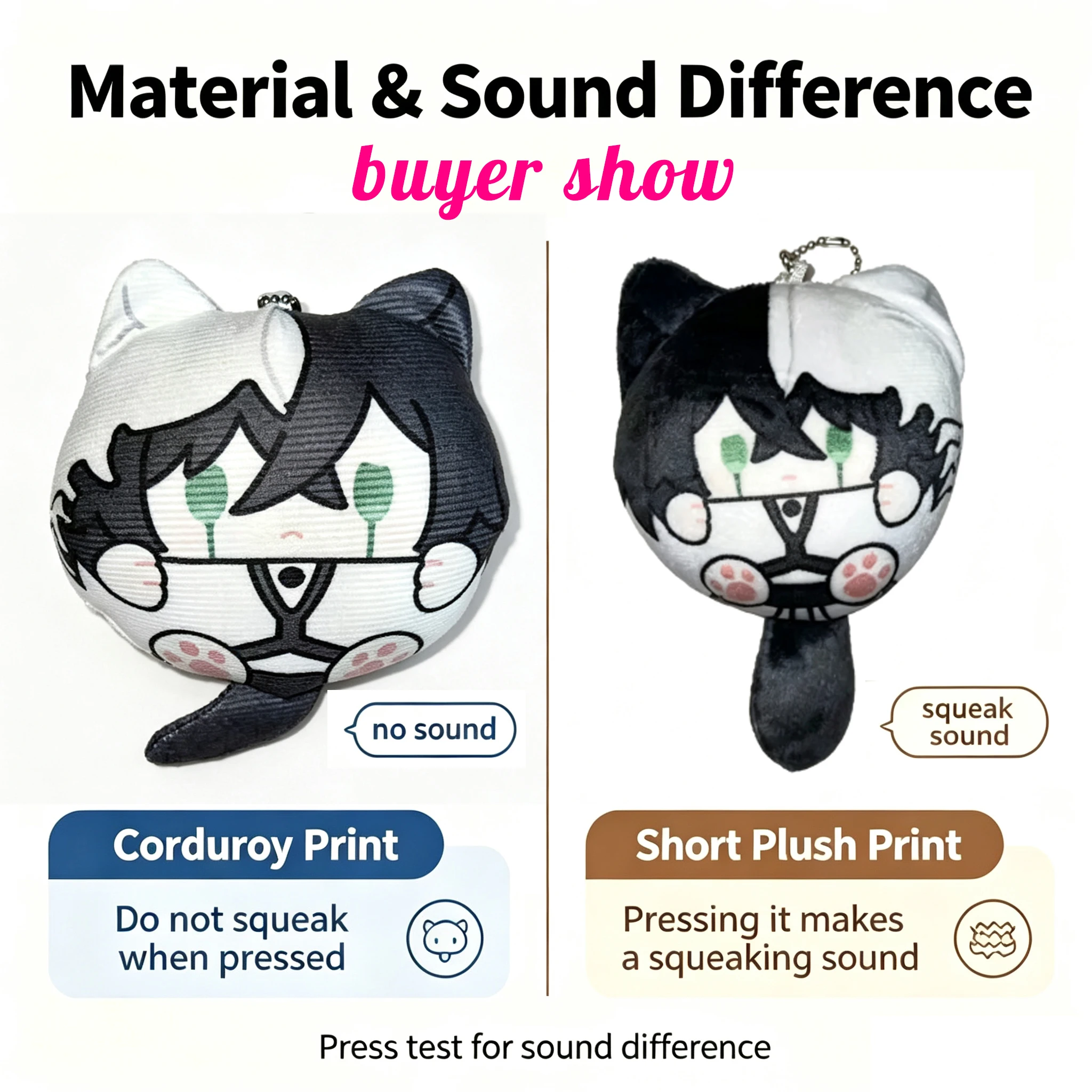 Kusanagi Nene Otori Emu Kamishiro Rui Tenma Tsukasa Chibi Cat Ear Plush Anime Pendant Desktop Ornament Collectible Gift for Fans - view 5