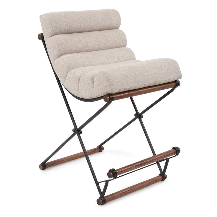 #Modern Minimalist Stainless Steel High Chair Leather Fabric Counter Chair Kitchen Family Bar Living Room Hall -Home Furniture