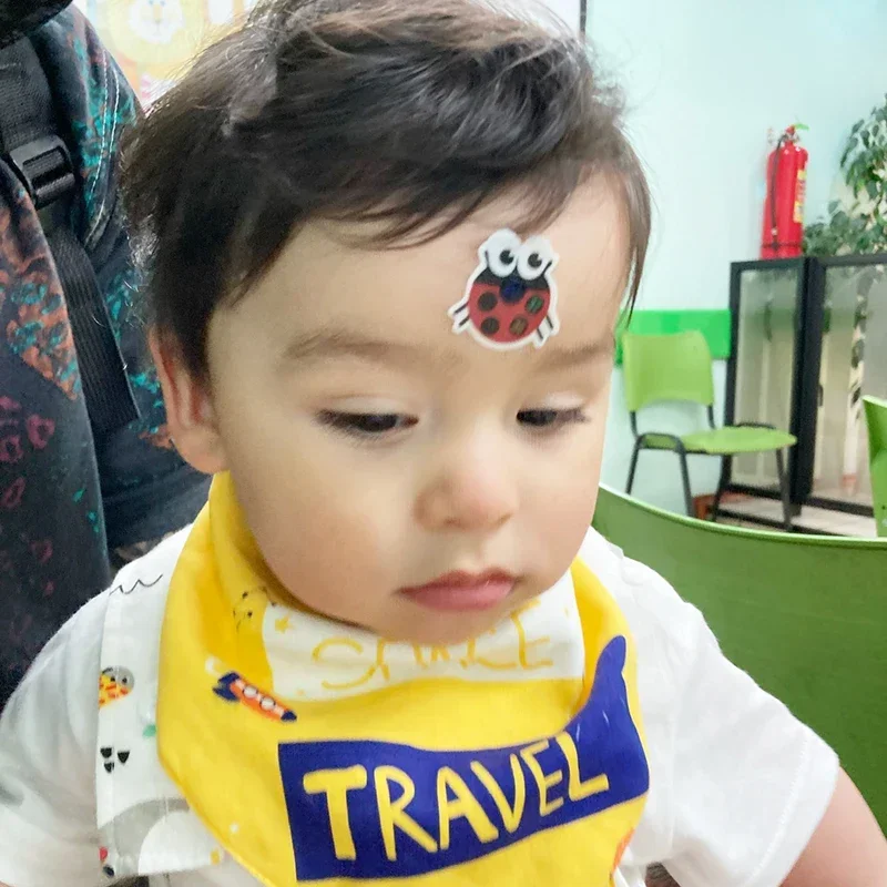 5/10pcs Baby Cute Cartoon Animal Sticker Forehead Head Strip Body Fever Thermometer Children Safety Baby Care Thermometer