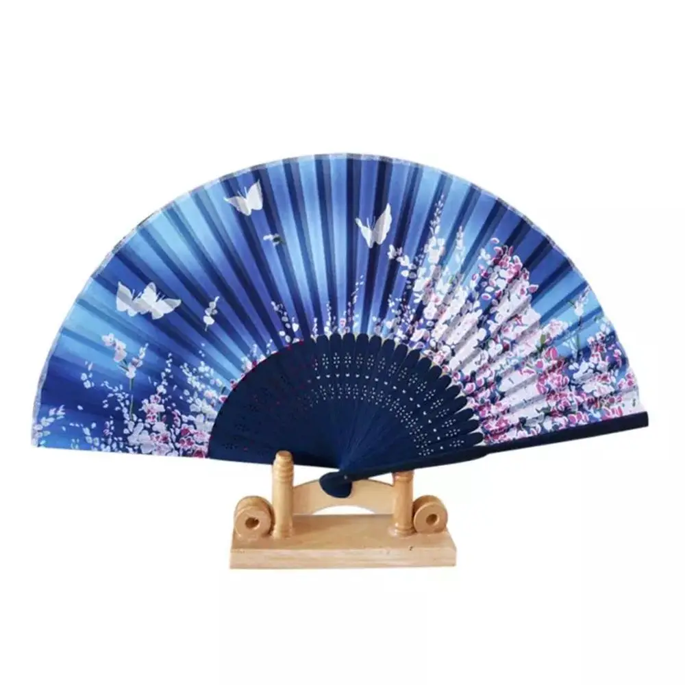 Silk Butterfly Decoration Gifts Dance Home For Women Hand Fan Folding Fan Pocket Fan