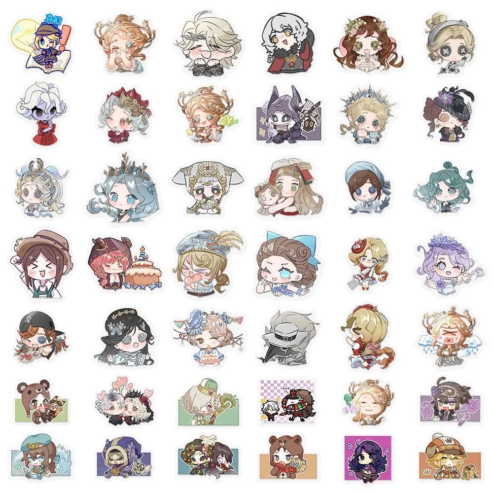 208 투명한 다섯 번째 사람 귀엽고 추상적이고 재미있는 만화 이모티콘 데스크탑, 벽 및 노트북 DIY 스티커