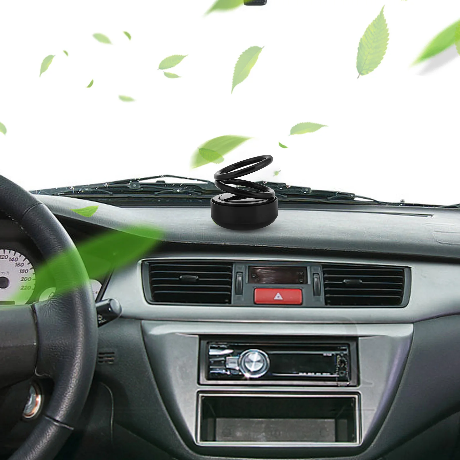 

Car Perfume Ornaments Freshener Holder Aromatherapy Solar Tractor Fragrance Diffuser Portable