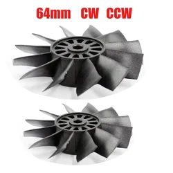 QX-MOTOR nueva hoja de 12 hojas cw ccw 64mm para accesorios de cubo de tubo de transmisión de catéter EDF de 64mm