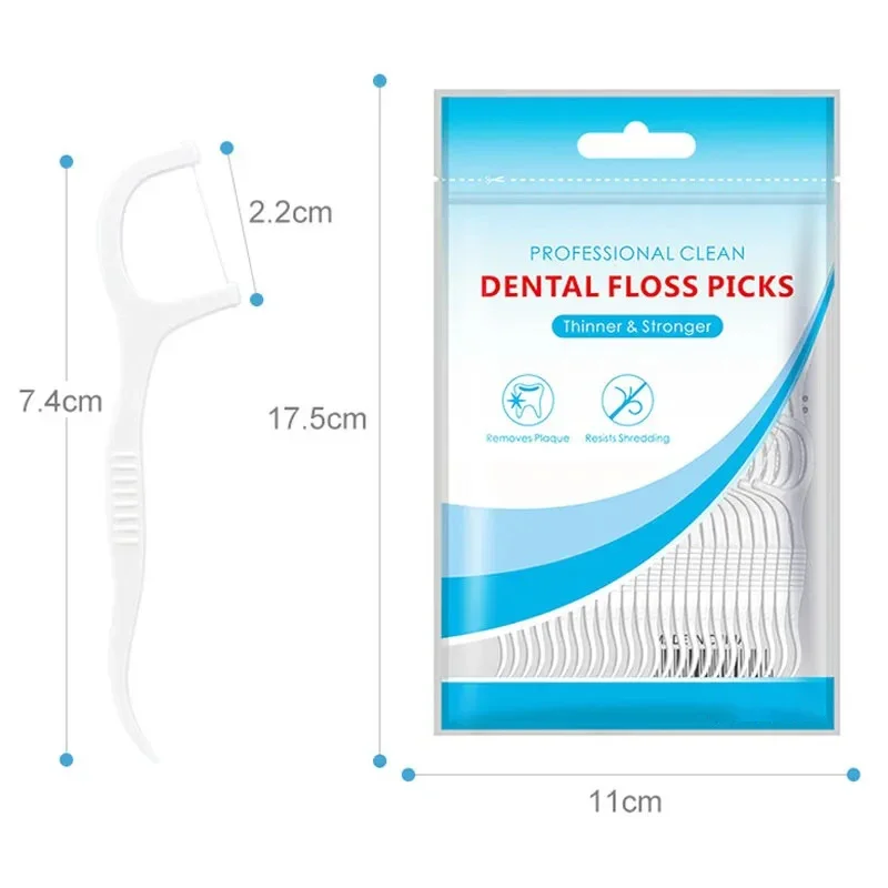 150pcs Dental Floss Flosser Picks Toothpicks Teeth Stick Tooth Cleaning Interdental Brush Dental Floss Pick Cleaning Tooth