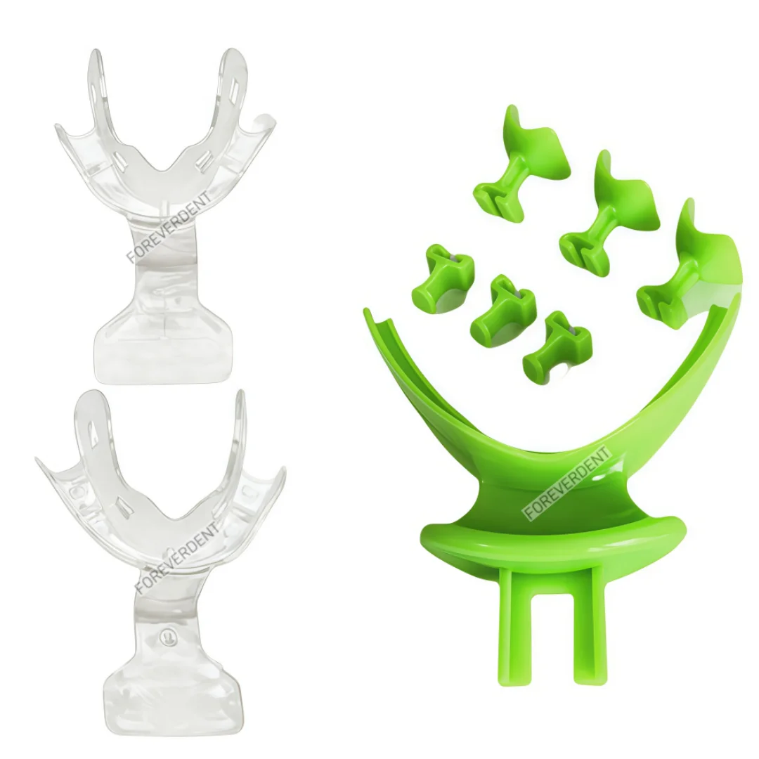 

Dental BPS Centric Tray Edentulous Impression Bite Registration Trays Kit Occlusal Articulator Facebow Implant